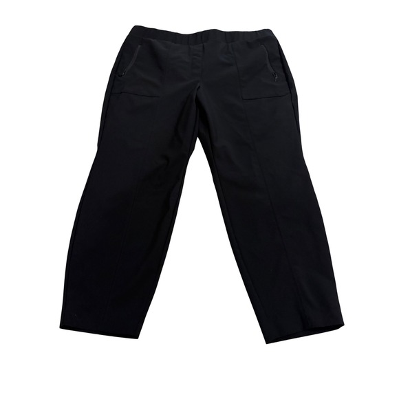 Lane Bryant Pants - Lane Bryant Pleated Dress Pants Women 22 Black Good Zip Pockets Stretch Trousers